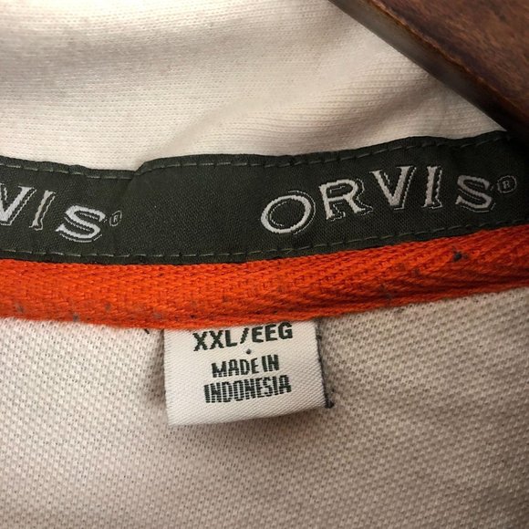 *SOLD* Orvis Grey Fleece Lined Long Sleeve Pullover XXL - Picture 7 of 9